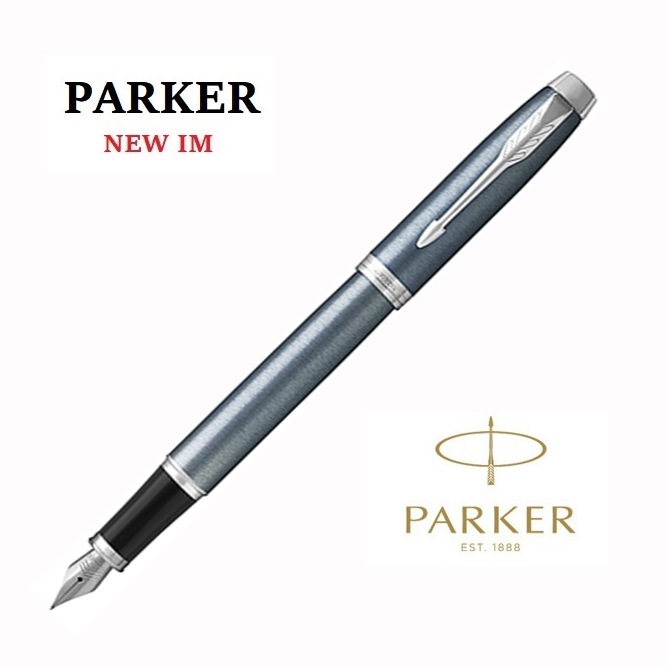 PARKER 派克 NEW IM藍灰白夾鋼筆