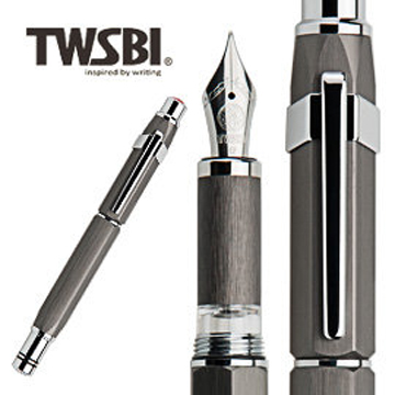 TWSBI 三文堂 臺灣 PRECISION 活塞鋼筆鐵灰F尖