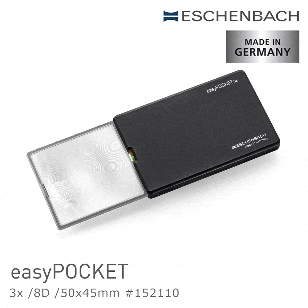 Eschenbach 宜視寶 3x/8D/50x45mm 德國製LED攜帶型非球面放大鏡