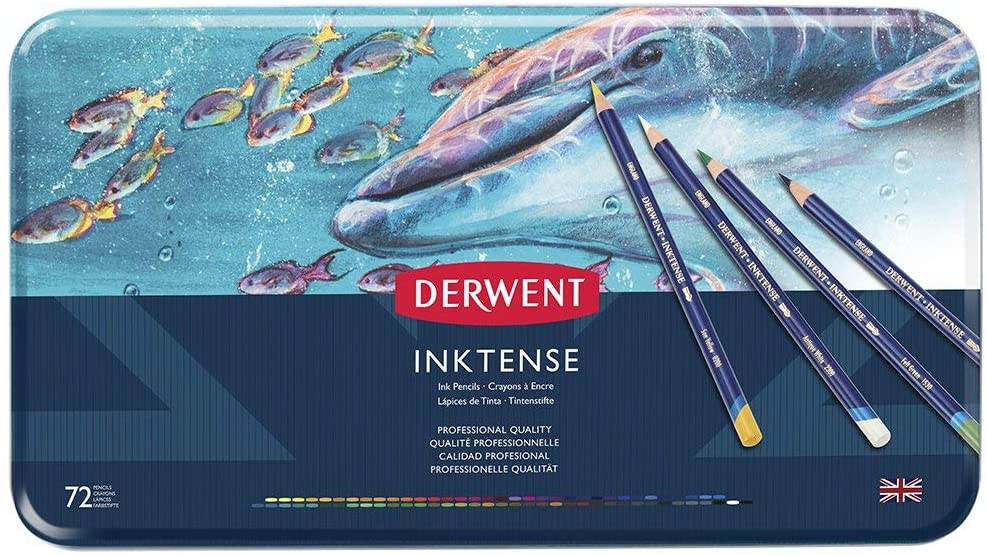 Derwent Inktense 72色水彩色鉛筆セット ダーウェント 水彩色鉛筆 インクテンス 72色セット : 陶芸.com e