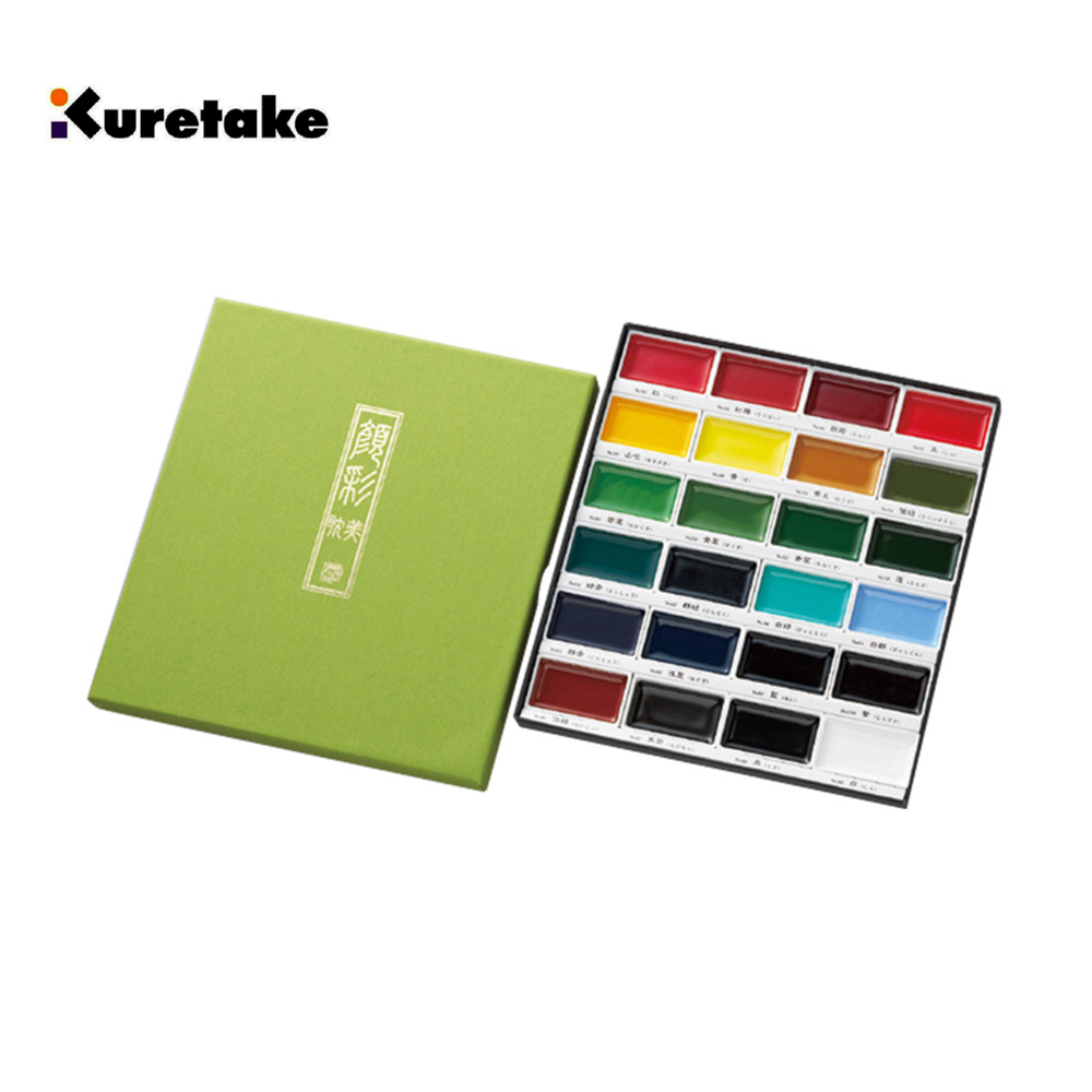 Kuretake 日本吳竹 【Kuretake 日本吳竹】顏彩耽美 二十四色 (MC20/24V)