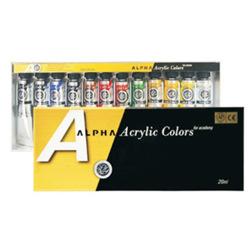 ALPHA AP 韓國 金級壓克力顏料 20ml (12色) B0312-5