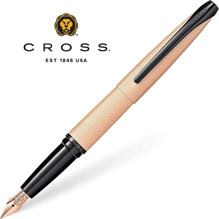CROSS 高仕 高仕ATX 玫瑰金鋼筆886-42 特價加贈筆套