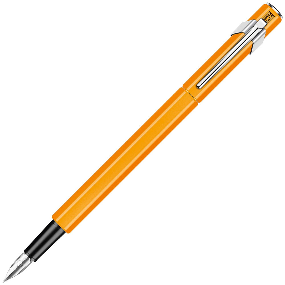 CARAN d'ACHE 瑞士卡達 CARAN DACHE 849 鋼筆螢光橘