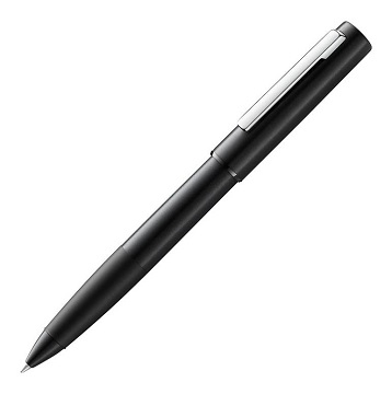 LAMY 德國 aion永恆系列霧光黑鋼珠筆(377) 無接縫一體成型