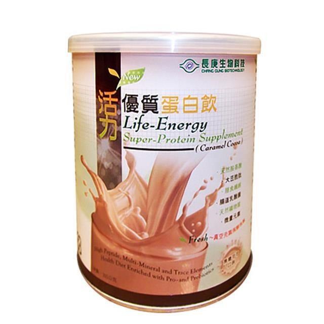 【長庚生技】活力優質蛋白飲- 焦糖可可(300g/瓶)