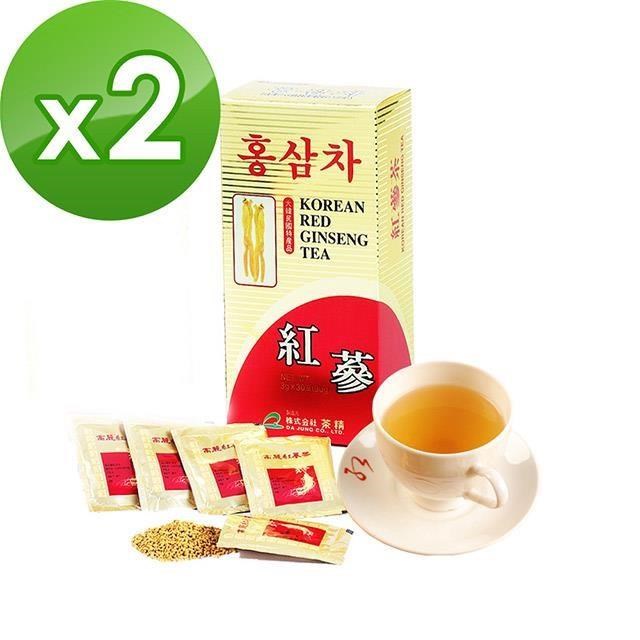 金蔘 6年根韓國高麗紅蔘茶(30包/盒)共2盒