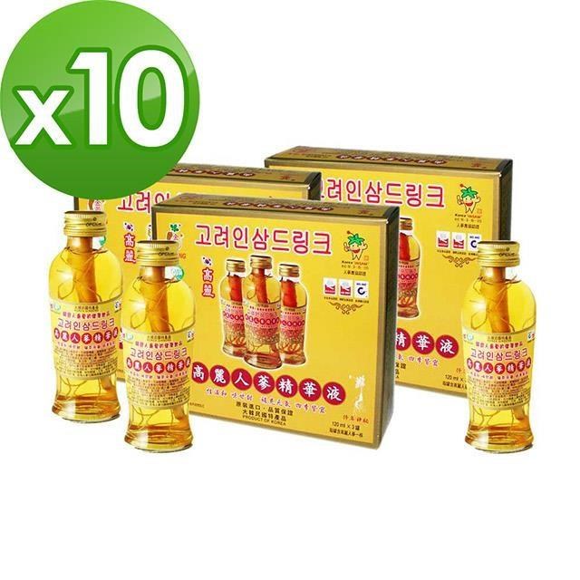 金蔘 韓國高麗人蔘精華液(120ml*3瓶)共10盒