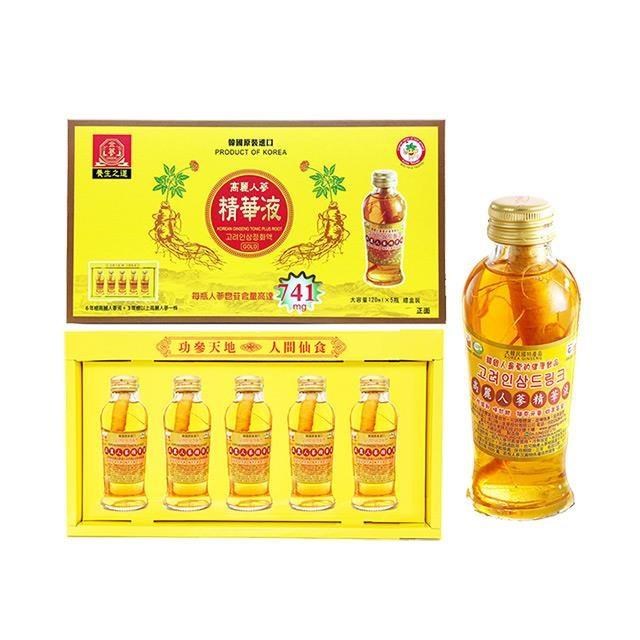 金蔘 韓國高麗人蔘精華液禮盒(120ml*5瓶)