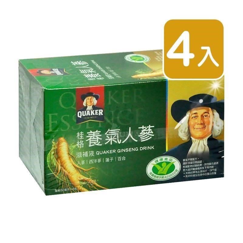 Quaker 桂格 養氣人蔘滋補液 (60mlx6瓶) x4盒