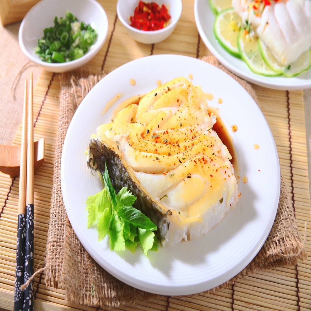 華得水產 南極深海特大圓鱈片8包組(400-480g 約1-2片/包)