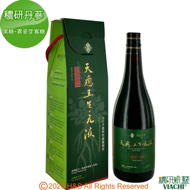 穠研薪藝 天癒五生元液(穠研丹參)(黑糖+異麥芽寡糖配方)(750ml/瓶)