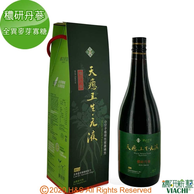 穠研薪藝 天癒五生元液(穠研丹參)(全異麥芽寡糖配方)(750ml/瓶)