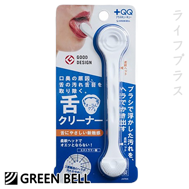 Cosmetie 美人粧物 【一品川流】日本綠鐘+QQ安全刮舌苔棒 / 潔苔棒-4入