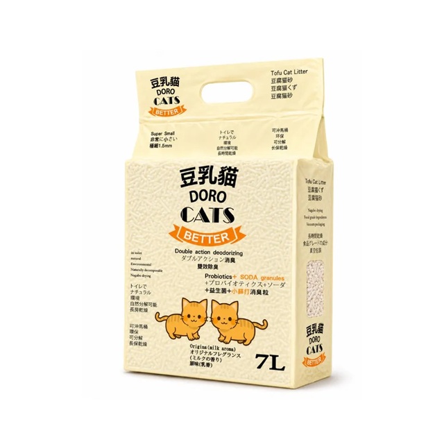 新款極細豆腐貓砂小蘇打顆粒7L*6入 -原味